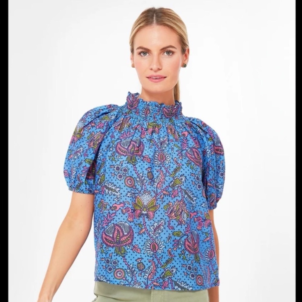 Roller Rabbit Blue Amanda Star Ansley Top